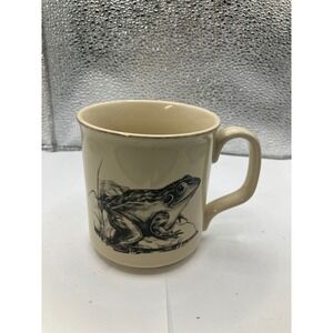 Small World Greetings Mug Frog Pond Nature Ceramic Made in Japan Coffee Cup